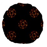 Pentagram Large 18  Premium Round Cushion 