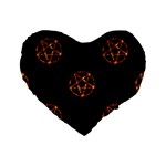 Pentagram Standard 16  Premium Heart Shape Cushion 
