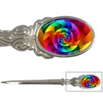 Psychedelic Rainbow Spiral Letter Opener