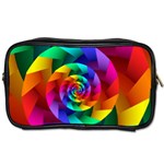 Psychedelic Rainbow Spiral Toiletries Bag (One Side)