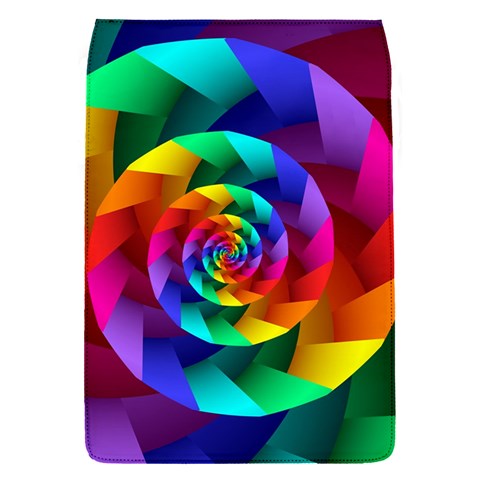 Psychedelic Rainbow Spiral Removable Flap Cover (S) from ArtsNow.com Front