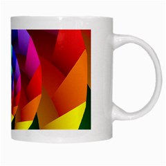 Psychedelic Rainbow Spiral White Mug from ArtsNow.com Right