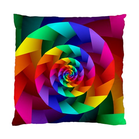 Psychedelic Rainbow Spiral Standard Cushion Case (Two Sides) from ArtsNow.com Front