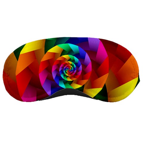 Psychedelic Rainbow Spiral Sleeping Mask from ArtsNow.com Front
