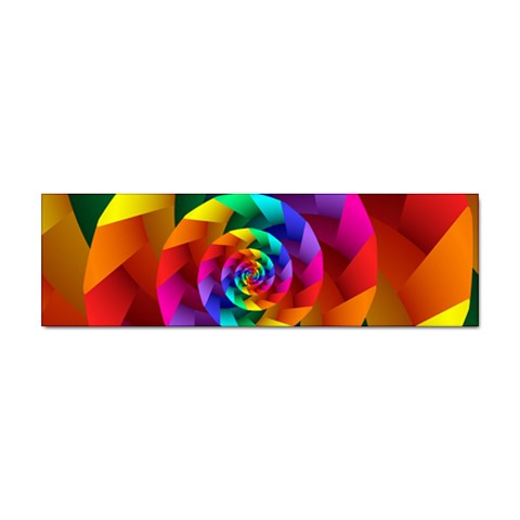 Psychedelic Rainbow Spiral Sticker (Bumper) from ArtsNow.com Front