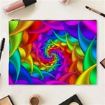 Psychedelic Rainbow Spiral Cosmetic Bag (XL)