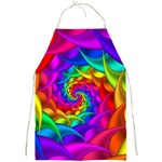 Psychedelic Rainbow Spiral Full Print Apron