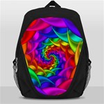 Psychedelic Rainbow Spiral Backpack Bag