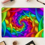 Psychedelic Rainbow Spiral Cosmetic Bag (XXXL)