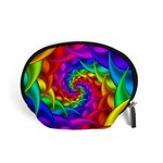 Psychedelic Rainbow Spiral Accessory Pouch (Small)