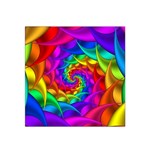 Psychedelic Rainbow Spiral Satin Bandana Scarf