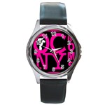 OCNYMOMS LOGO Round Metal Watches