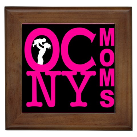 OCNYMOMS LOGO Framed Tiles from ArtsNow.com Front