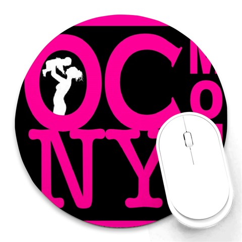 OCNYMOMS LOGO Round Mousepads from ArtsNow.com Front
