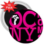 OCNYMOMS LOGO 3  Magnets (10 pack) 