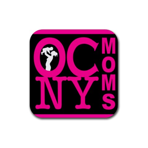 OCNYMOMS LOGO Rubber Coaster (Square)  from ArtsNow.com Front