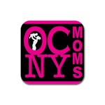 OCNYMOMS LOGO Rubber Square Coaster (4 pack) 