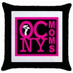 OCNYMOMS LOGO Throw Pillow Cases (Black)