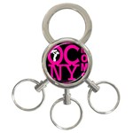OCNYMOMS LOGO 3-Ring Key Chains
