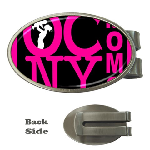 OCNYMOMS LOGO Money Clips (Oval)  from ArtsNow.com Front