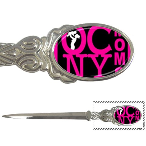 OCNYMOMS LOGO Letter Openers from ArtsNow.com Front