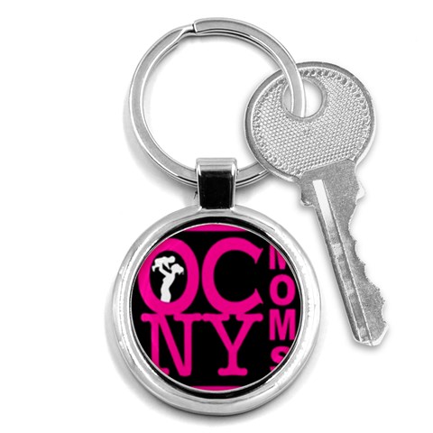 OCNYMOMS LOGO Key Chains (Round)  from ArtsNow.com Front