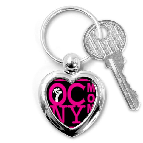 OCNYMOMS LOGO Key Chains (Heart)  from ArtsNow.com Front