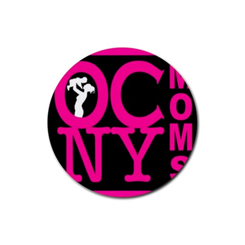 OCNYMOMS LOGO Rubber Coaster (Round)  from ArtsNow.com Front