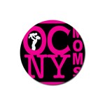 OCNYMOMS LOGO Rubber Coaster (Round) 