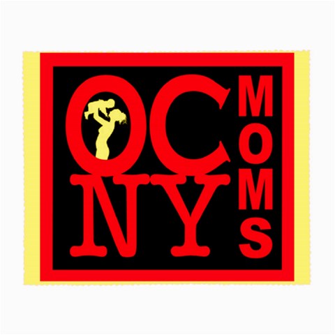 OCNYMOMS LOGO Small Glasses Cloth from ArtsNow.com Front