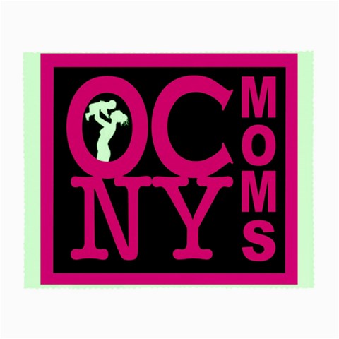 OCNYMOMS LOGO Small Glasses Cloth from ArtsNow.com Front