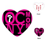 OCNYMOMS LOGO Playing Cards (Heart) 