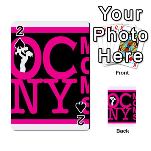 OCNYMOMS LOGO Playing Cards 54 Designs  from ArtsNow.com Front - Spade2