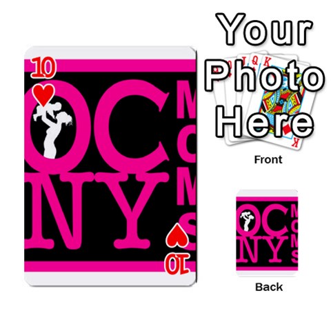 OCNYMOMS LOGO Playing Cards 54 Designs  from ArtsNow.com Front - Heart10