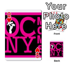 Queen OCNYMOMS LOGO Playing Cards 54 Designs  from ArtsNow.com Front - HeartQ