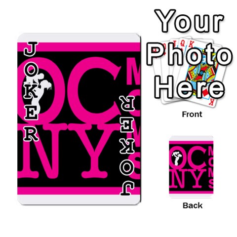 OCNYMOMS LOGO Playing Cards 54 Designs  from ArtsNow.com Front - Joker1