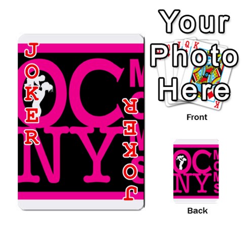 OCNYMOMS LOGO Playing Cards 54 Designs  from ArtsNow.com Front - Joker2
