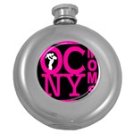 OCNYMOMS LOGO Round Hip Flask (5 oz)