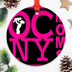 OCNYMOMS LOGO Round Ornament (Two Sides)  from ArtsNow.com Front