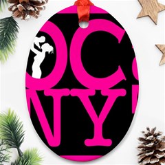 OCNYMOMS LOGO Oval Ornament (Two Sides) from ArtsNow.com Front