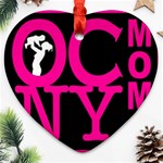OCNYMOMS LOGO Heart Ornament (2 Sides)