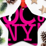 OCNYMOMS LOGO Star Ornament (Two Sides) 