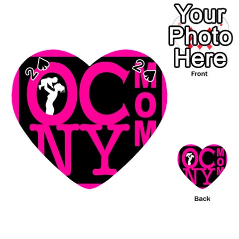 OCNYMOMS LOGO Playing Cards 54 (Heart)  from ArtsNow.com Front - Spade2