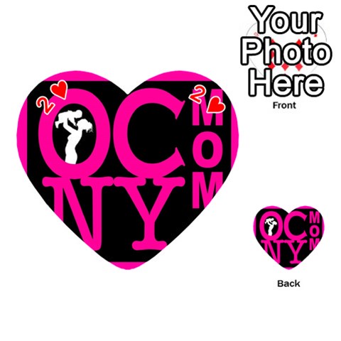 OCNYMOMS LOGO Playing Cards 54 (Heart)  from ArtsNow.com Front - Heart2
