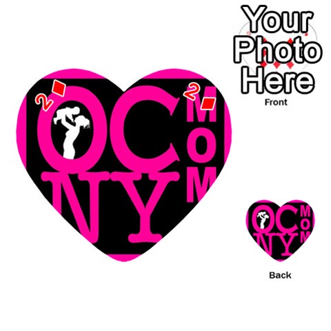 OCNYMOMS LOGO Playing Cards 54 (Heart)  from ArtsNow.com Front - Diamond2