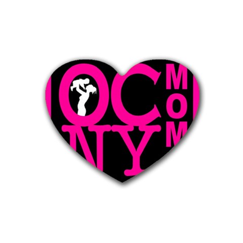 OCNYMOMS LOGO Heart Coaster (4 pack)  from ArtsNow.com Front
