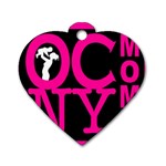 OCNYMOMS LOGO Dog Tag Heart (Two Sides)