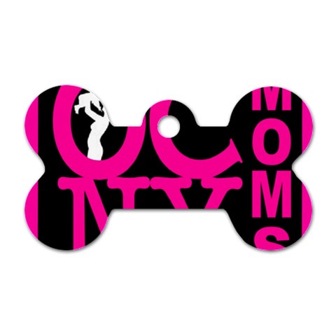 OCNYMOMS LOGO Dog Tag Bone (One Side) from ArtsNow.com Front