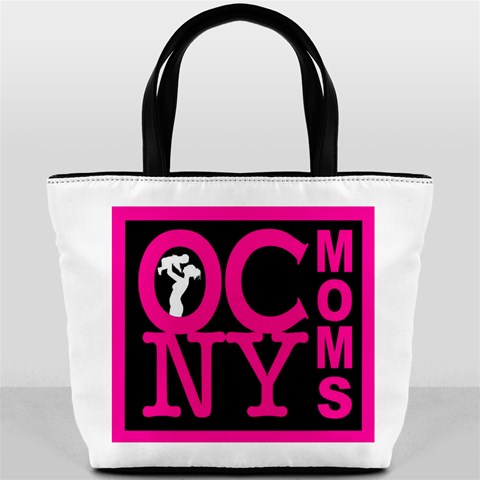 OCNYMOMS LOGO Bucket Bags from ArtsNow.com Back