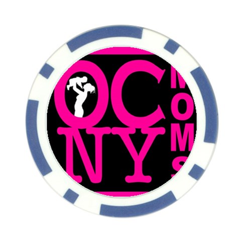 OCNYMOMS LOGO Poker Chip Card Guards (10 pack)  from ArtsNow.com Front